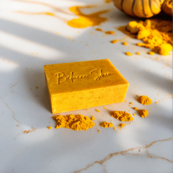 Soin visage et corps – savon curcuma pour un teint lumineux et une peau éclatante anti hache et anti hyperpigmentation